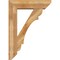 Ekena Millwork Olympic Slat Rough Sawn Bracket w/ Offset Brace, Western Red Cedar, 8"W x 30"D x 42"H BKT0806X30X42OLY06RWR - alternate 3